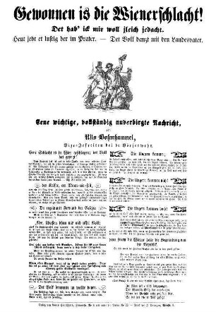 Gewonnen is die Wienerschlacht! Det hab' ick mir woll jleich jedacht.