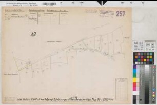 Vellern (Beckum), Umlegung Vellern, Bl. 16 Schätzungsriß u. Urkarte 1 Beckum-Kspl. Flur 30