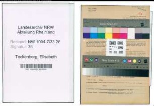 Entnazifizierung Elisabeth Teckenberg , geb. 30.01.1895 (Lehrerin)