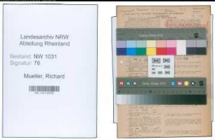 Entnazifizierung Richard Mueller , geb. 21.12.1880 (Beamter)