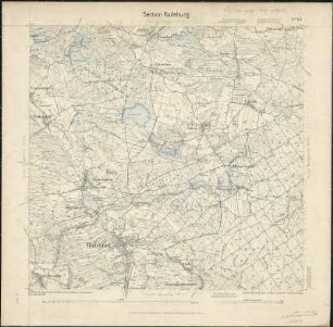 Äquidistantenkarte 34 : Section Radeburg, 1894 : Section Radeburg. - 1:25000. - Leipzig: Giesecke & Devrient, 1894. - 1 Kt.
