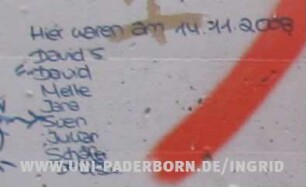 Hier waren am 14.11.2008 David S. David Melle Jana Sven Julian Schäfer Dennis usw.