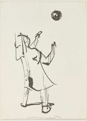 Ballwerfendes Mädchen