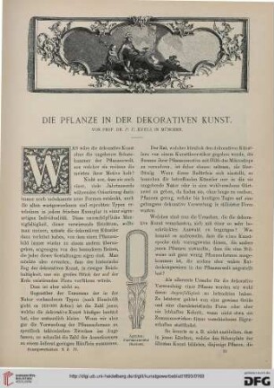 Die Pflanze in der dekorativen Kunst, [1]