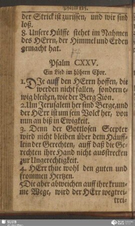 Psalm CXXV