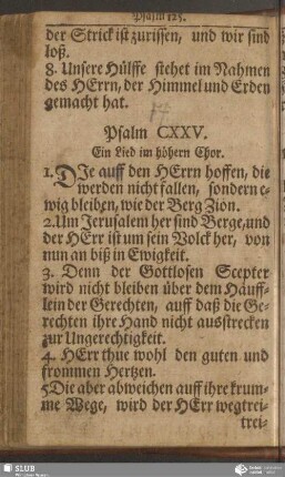 Psalm CXXV