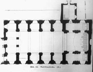 Breslau / Wroclaw, Grundriss, St. Matthias, ehemals Kirche zum Namen Jesu