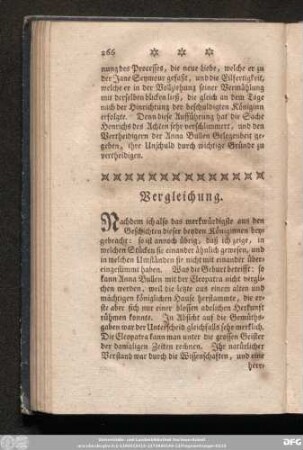 Vergleichung.