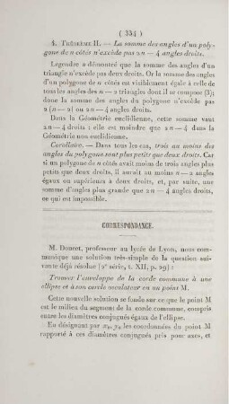 Correspondance.