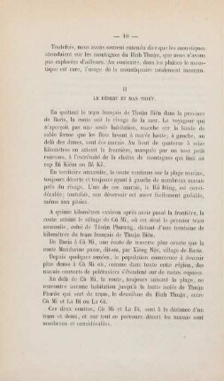 II Le désert et Man Thiét