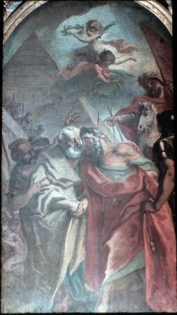 Der Abschied der Apostel Paulus und Petrus vor ihrer Hinrichtung