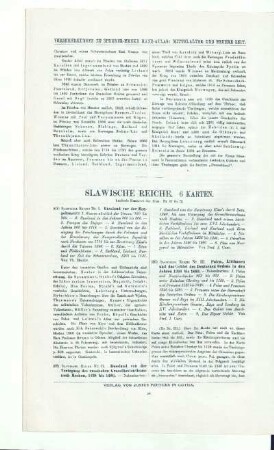 Slawische Reiche. 6 Karten
