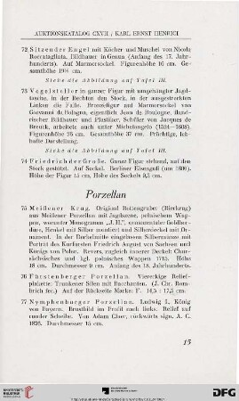 Porzellan (Nr. 75-77)