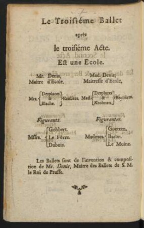 Le Troisiéme Ballet