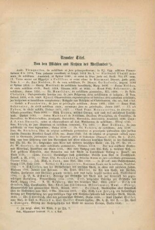 Neunter Titel. Von den Pflichten und Rechten des Adelstandes