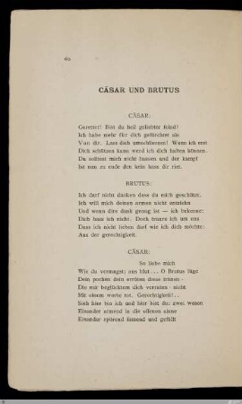 Cäsar und Brutus / [Friedrich Gundolf]
