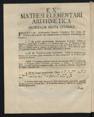 Numeralis Mixta Literali