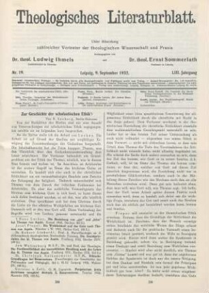 289-292 Zur Geschichte der scholastischen Ethik