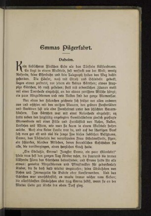 Emmas Pilgerfahrt.