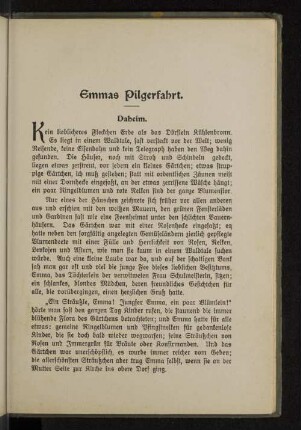 Emmas Pilgerfahrt.