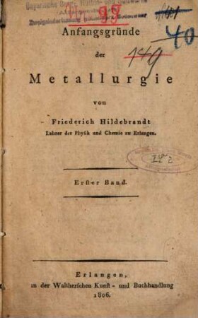 Encyklopädie der gesammten Chemie. 13, Praxis ; 6 : ... Heft, welches die Metallurgie enthält
