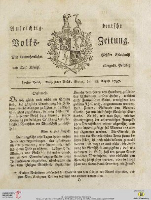 Zweiter Band. Vierzehendes Stück