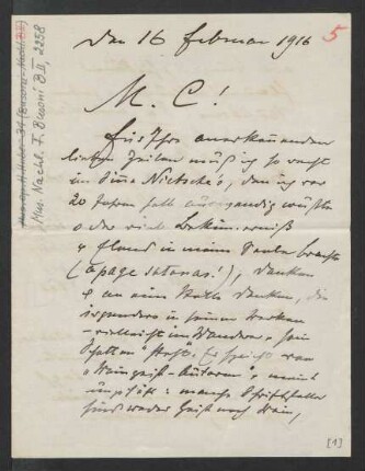 Brief an Ferruccio Busoni : 16.02.1916