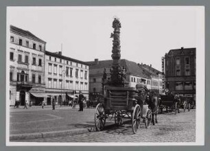 Ratibor. Schlesien. Ansicht der barocken von 1725-1727 geschaffenen Mariensäule.
