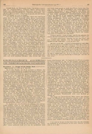 429-431 [Rezension] Koschaker, Paul, Europa und das römische Recht