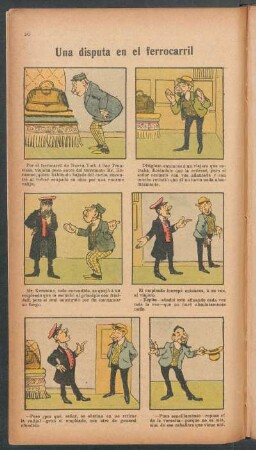 Un disputa en el ferrocarril - [Cómic]