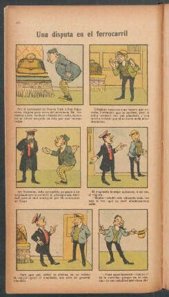 Un disputa en el ferrocarril - [Cómic]
