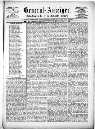 General-Anzeiger. 1898-1902