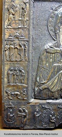 Die Gottesmutter aus dem Kloster Zarzma, sogenannte Laklakidze-Ikone : Szenen aus dem Leben Christi