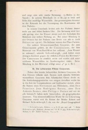 II. Die schwarzen Flüsse Guayanas.