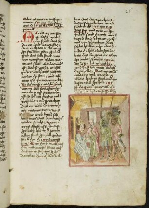 Prozessverfahren: Belial und seine Zeugen vor Gericht.