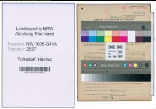 Entnazifizierung Helmut Tolksdorf , geb. 25.02.1918 (Krim.Beamter)