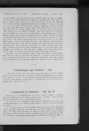 Verhandlungen mit Preussen. - 1367.