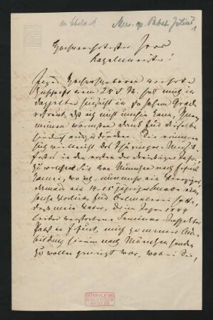 Brief an Hippolyte-André-Baptiste Chelard : 30.05.1860