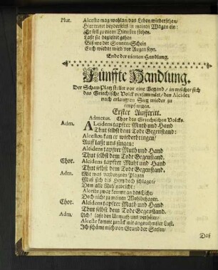 Fünffte Handlung.