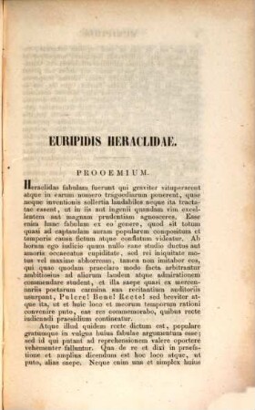 Euripidis Tragoediae. Vol. 1. Sect. 4, Heraclides