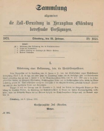 23. Februar-29. December = 1stes -24tes Stück