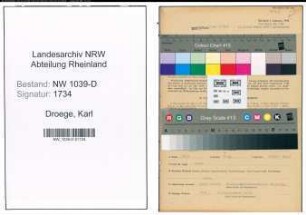 Entnazifizierung Karl Droege , geb. 06.02.1905 (Schlosser)