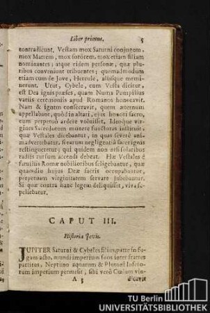 Caput III. Historia Jovis.