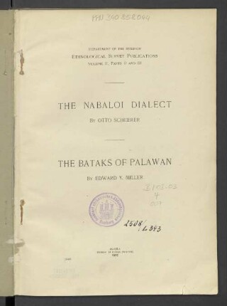 The Nabaloi dialect