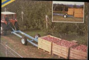 Fotografie: Obstbau, Ernteverfahren, Transportgerät
