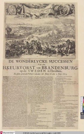 Des großen Kurfürsten Sieg über Schweden [Victory of Frederic William]