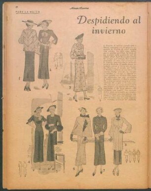 Despidiendo al invierno [Dibujo] : Para la mujer