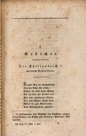 Rheinisches Archiv für Geschichte und Litteratur, 4. 1811, 2 = Heft 2 des Jahrgangs 1811 (Feb.)