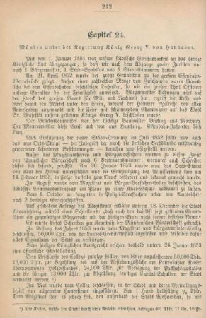Capitel 24. Münden unter der Regierung König Georg V. von Hannover