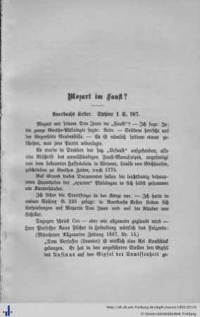 Mozart im „Faust“? Auerbachs Keller.